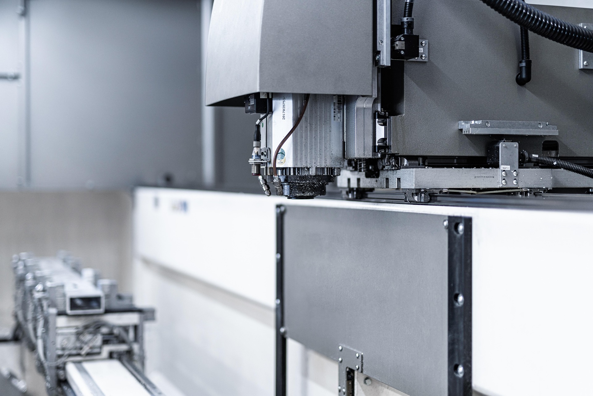 CNC machine spindle and controls in the Holliday & Sons shop